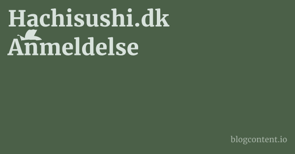 Hachisushi.dk Anmeldelse 1 by Partners