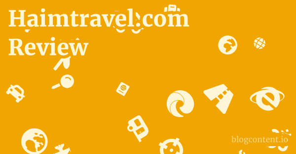 Haimtravel.com Review 1 by Partners