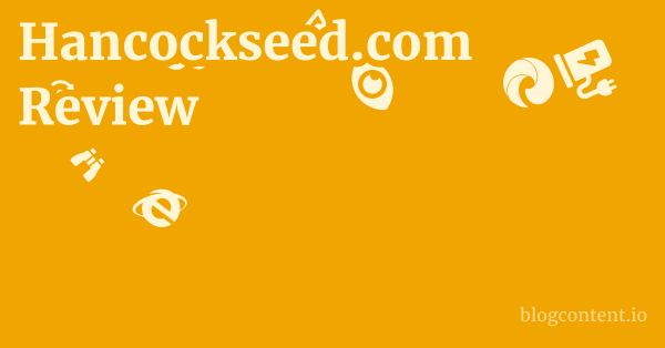Hancockseed.com Review 1 by Partners