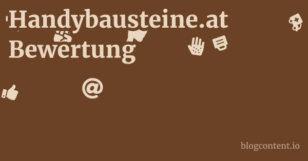 Handybausteine.at Bewertung 1 by Partners