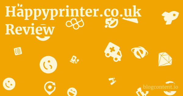 Happyprinter.co.uk Review 1 by Partners
