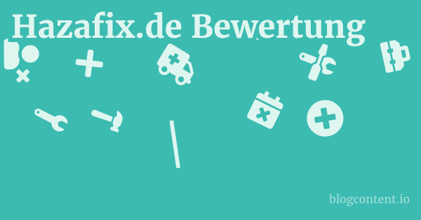 Hazafix.de Bewertung 1 by Partners