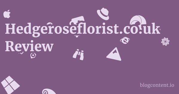 Hedgeroseflorist.co.uk Review 1 by Partners