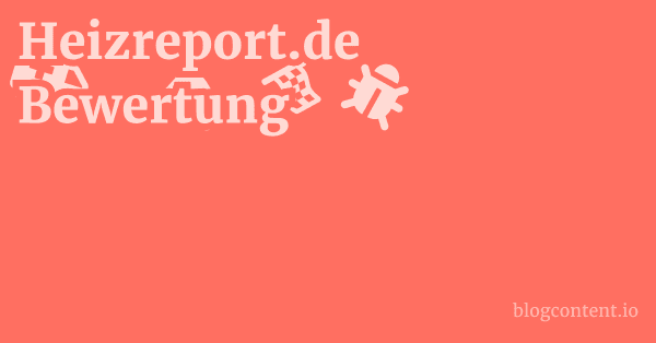 Heizreport.de Bewertung 1 by Partners