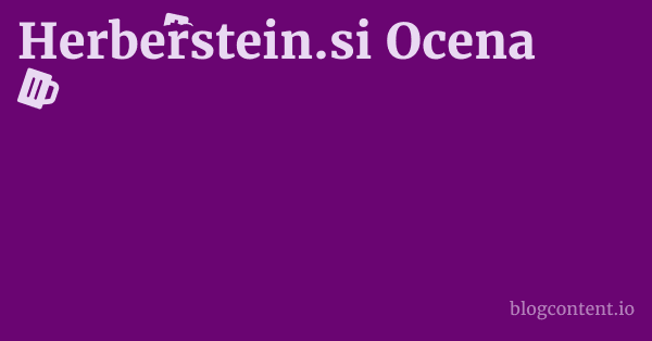 Herberstein.si Ocena 1 by Partners