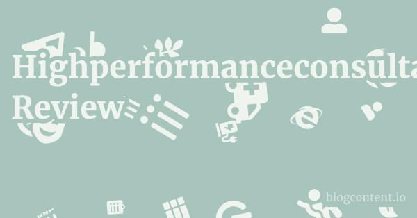 Highperformanceconsultancy.com Review 1 by Partners