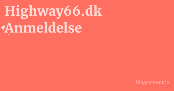 Highway66.dk Anmeldelse 1 by Partners