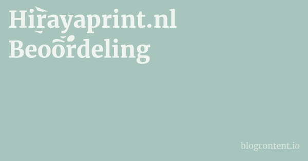 Hirayaprint.nl Beoordeling 1 by Partners