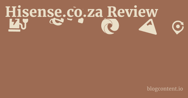 Hisense.co.za Review 1 by Partners