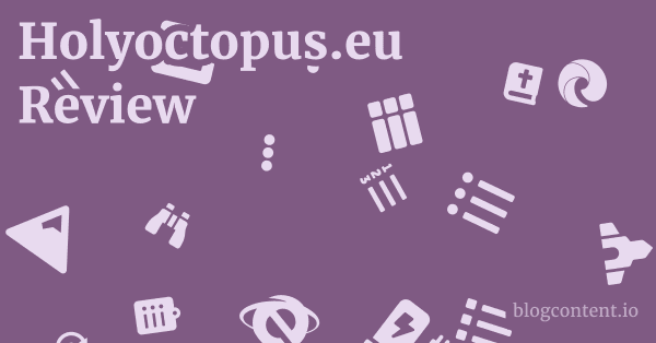 Holyoctopus.eu Review 1 by Partners