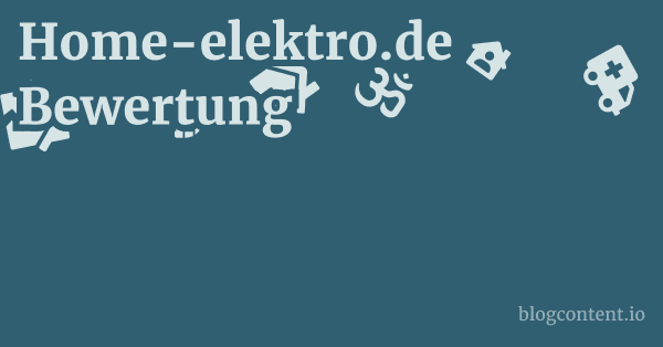 Home-elektro.de Bewertung 1 by Partners