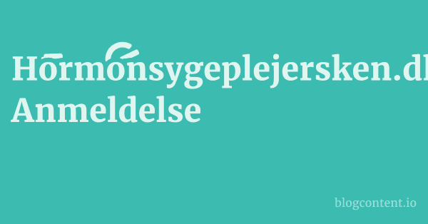 Hormonsygeplejersken.dk Anmeldelse 1 by Partners