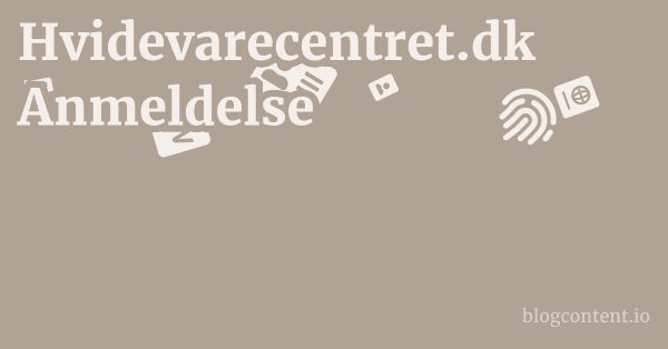 Hvidevarecentret.dk Anmeldelse 1 by Partners