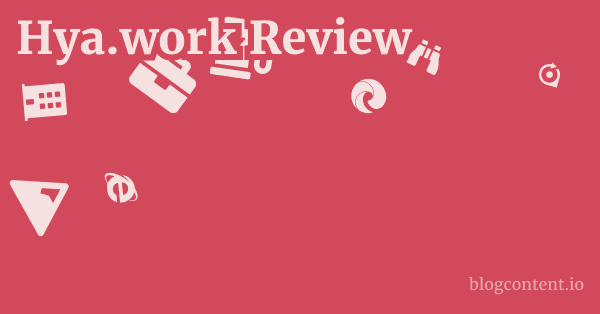 Hya.work Review 1 by Partners