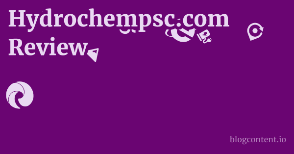 Hydrochempsc.com Review 1 by Partners
