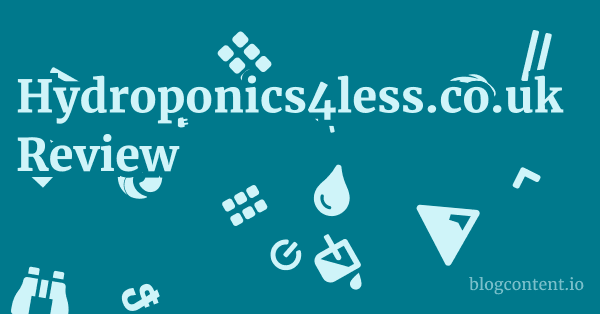 Hydroponics4less.co.uk Review 1 by Partners