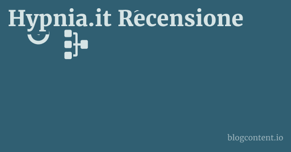 Hypnia.it Recensione 1 by Partners