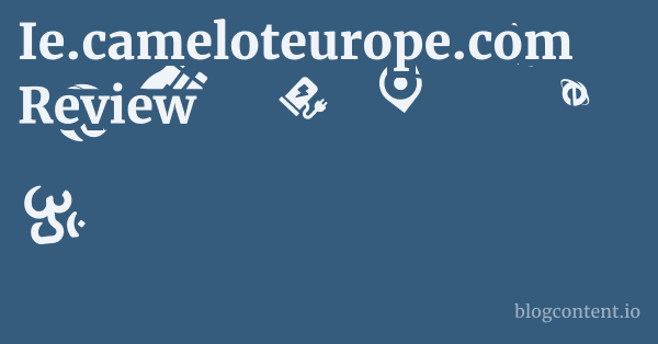 Ie.cameloteurope.com Review 1 by Partners