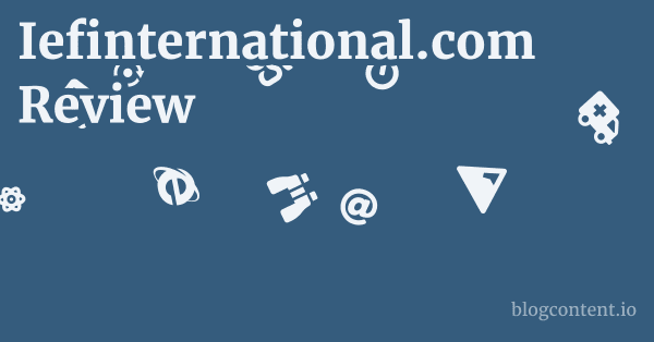 Iefinternational.com Review 1 by Partners