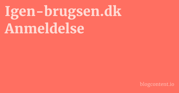 Igen-brugsen.dk Anmeldelse 1 by Partners
