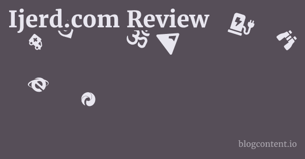Ijerd.com Review 1 by Partners