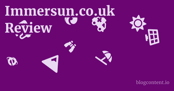 Immersun.co.uk Review 1 by Partners