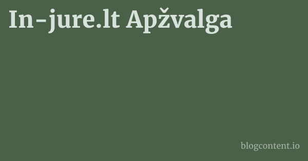 In-jure.lt Apžvalga