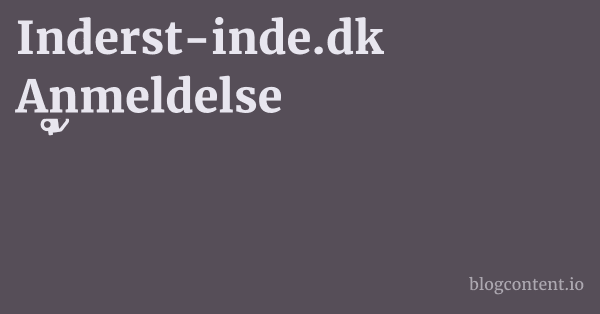 Inderst-inde.dk Anmeldelse 1 by Partners