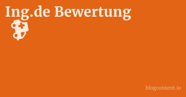 Ing.de Bewertung 1 by Partners