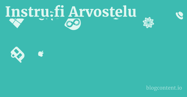 Instru.fi Arvostelu 1 by Partners