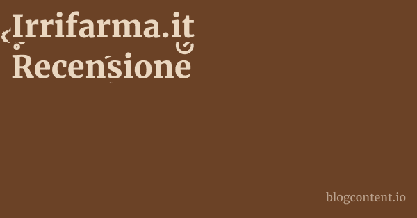 Irrifarma.it Recensione 1 by Partners