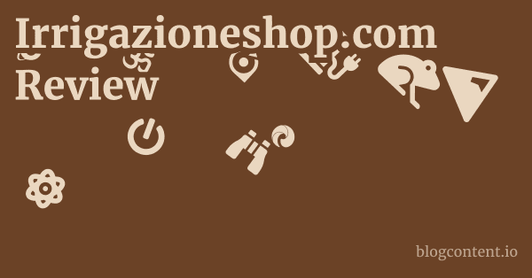 Irrigazioneshop.com Review 1 by Partners