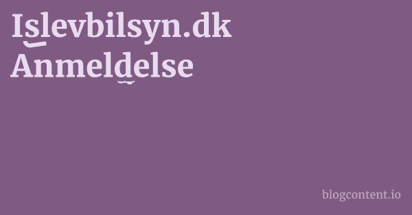 Islevbilsyn.dk Anmeldelse 1 by Partners