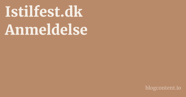 Istilfest.dk Anmeldelse 1 by Partners