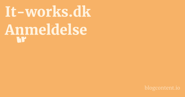 It-works.dk Anmeldelse 1 by Partners
