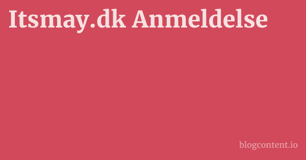 Itsmay.dk Anmeldelse 1 by Partners