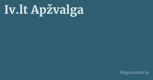Iv.lt Apžvalga 1 by Partners