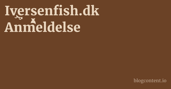 Iversenfish.dk Anmeldelse 1 by Partners