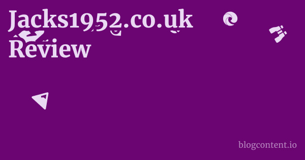 Jacks1952.co.uk Review 1 by Partners