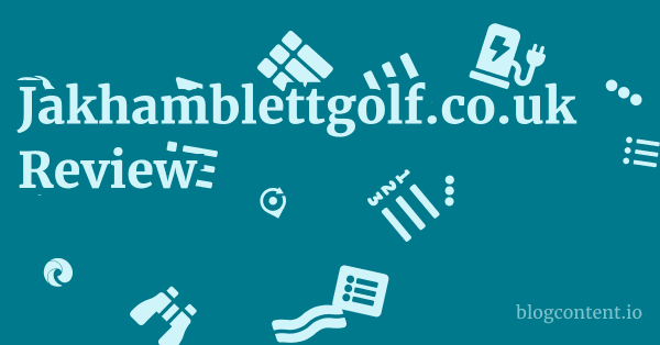Jakhamblettgolf.co.uk Review 1 by Partners