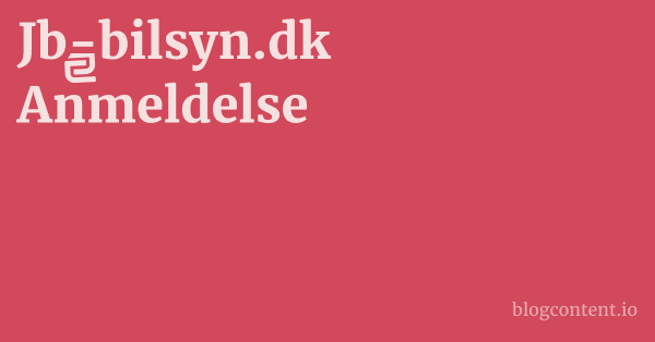 Jb-bilsyn.dk Anmeldelse 1 by Partners