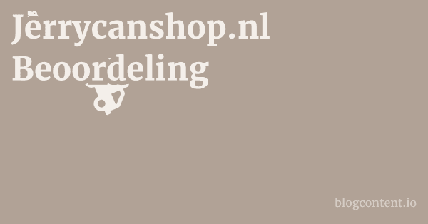 Jerrycanshop.nl Beoordeling 1 by Partners