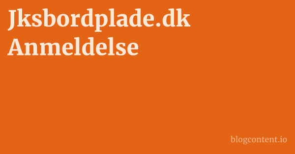 Jksbordplade.dk Anmeldelse