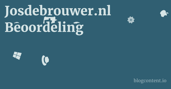 Josdebrouwer.nl Beoordeling 1 by Partners