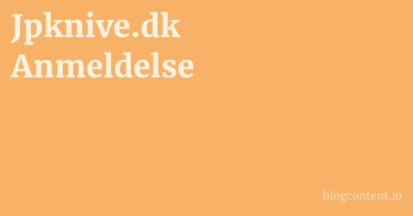 Jpknive.dk Anmeldelse 1 by Partners