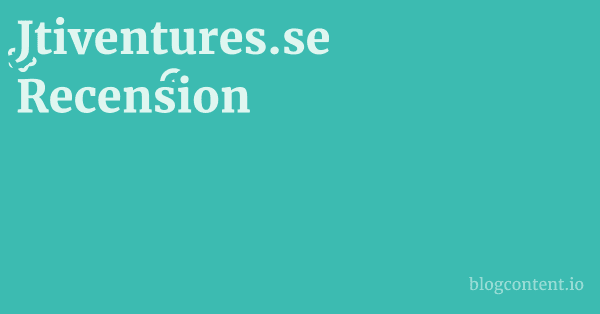 Jtiventures.se Recension 1 by Partners
