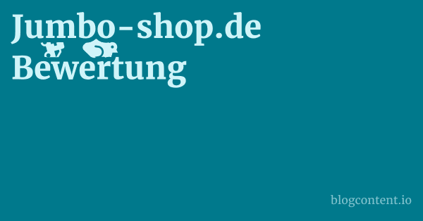 Jumbo-shop.de Bewertung 1 by Partners