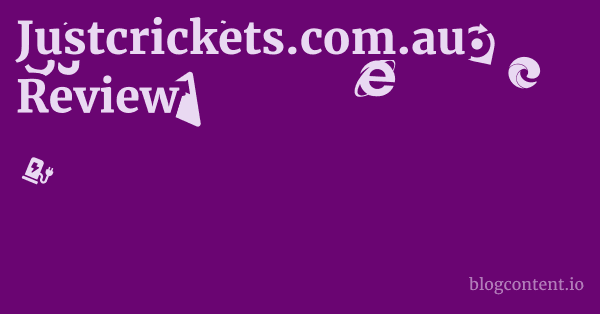 Justcrickets.com.au Review 1 by Partners