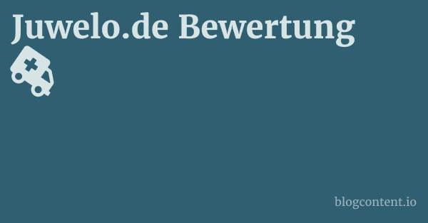 Juwelo.de Bewertung 1 by Partners