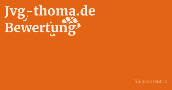 jvg-thoma.de Features 1 by Partners